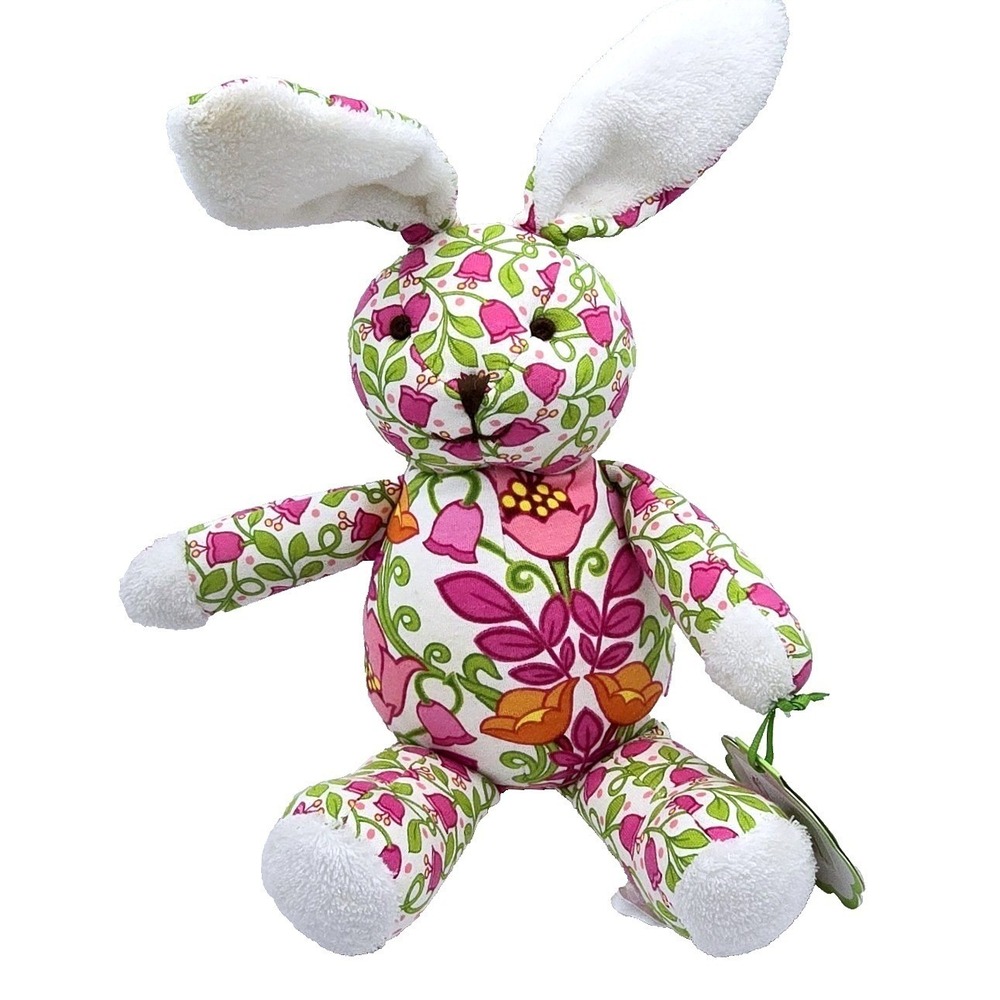 NWT Vera Bradley Baby Bunny‎ Lilli Bell Plush Stuffed Animal Retired 2013 10"
